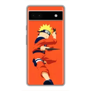 Чехлы с принтом Наруто на Google Pixel 6a (Силуэт Наруто)