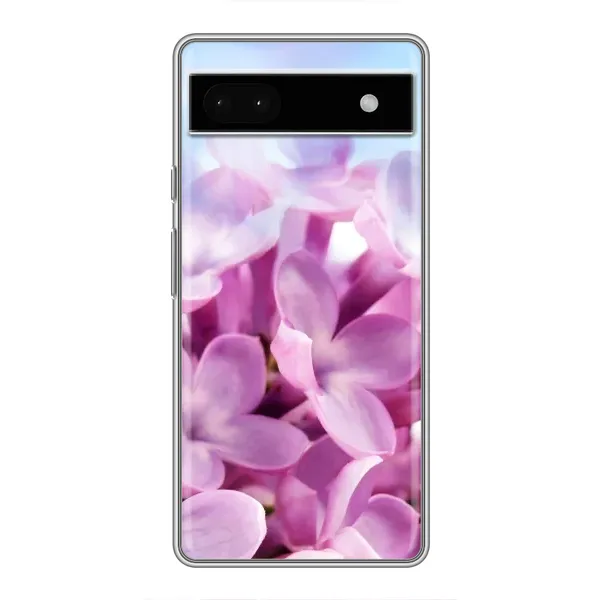 Чехол с рисунком «Сиреневые цветы» для Google Pixel 6a Чехол с рисунком «Сиреневые цветы» для Google Pixel 6a