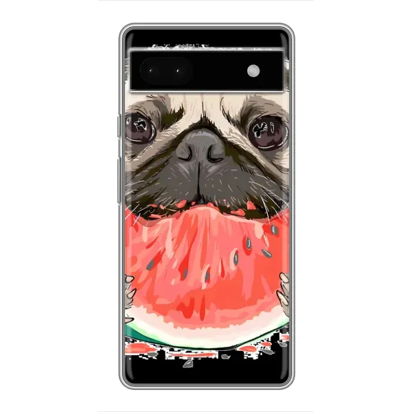 Чохол з малюнком «Смішний Мопс» для Google Pixel 6a Чохол з малюнком «Смішний Мопс» для Google Pixel 6a