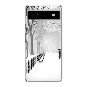 Чехлы на Новый Год Google Pixel 6a (Снегом замело)