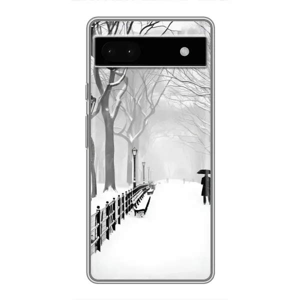 Чехол с рисунком «Снегом замело» для Google Pixel 6a