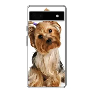 Чехол (ТПУ) Милые собачки для Google Pixel 6a (Собака Терьер)