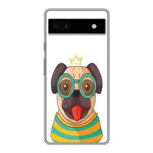 Бампер для Google Pixel 6a с картинкой "Песики" (Собака Король)