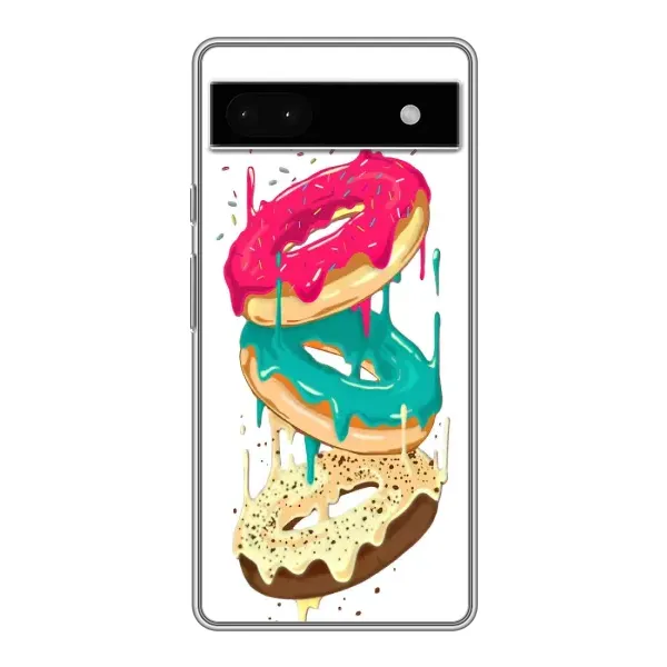 Чехол с рисунком «Сочные пончики» для Google Pixel 6a Чехол с рисунком «Сочные пончики» для Google Pixel 6a