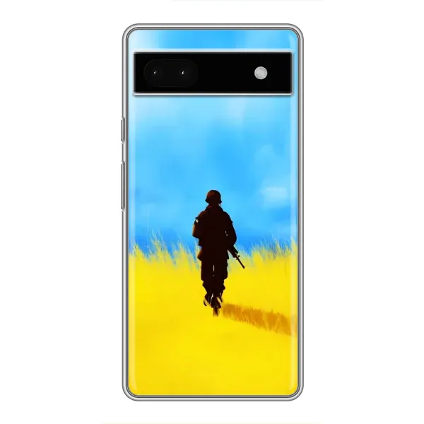 Чехол с рисунком «Солдат в поле» для Google Pixel 6a Чехол с рисунком «Солдат в поле» для Google Pixel 6a