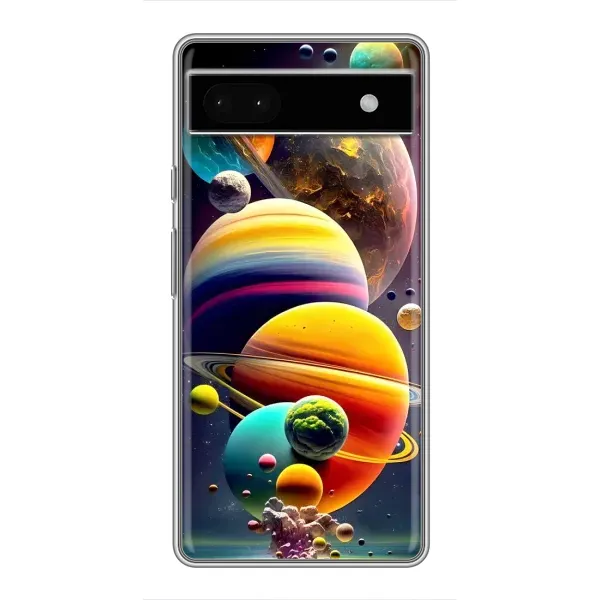 Чохол з малюнком «Сонячна система» для Google Pixel 6a Чохол з малюнком «Сонячна система» для Google Pixel 6a