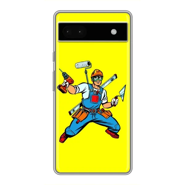 Чохол з малюнком «Будівельник» для Google Pixel 6a Чохол з малюнком «Будівельник» для Google Pixel 6a