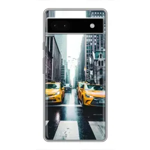 Силиконовый бампер (Работники) на Google Pixel 6a (Такси)