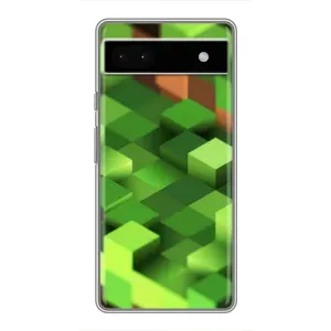 Чохли для Google Pixel 6a (Персонажі МайнКрафт) (Текстура)