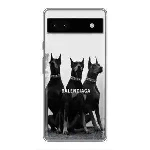 Чехол ДОБЕРМАН для Google Pixel 6a (Три добермана)