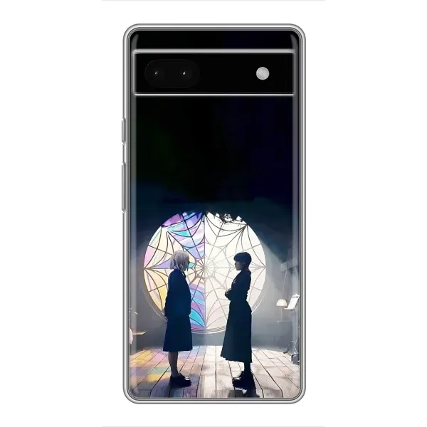Чехол с рисунком «Уэнсдей и Энди» для Google Pixel 6a Чехол с рисунком «Уэнсдей и Энди» для Google Pixel 6a