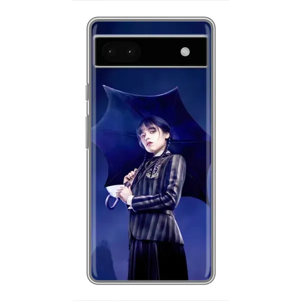 Чехол с рисунком «Уэнсдей с зонтом» для Google Pixel 6a Чехол с рисунком «Уэнсдей с зонтом» для Google Pixel 6a