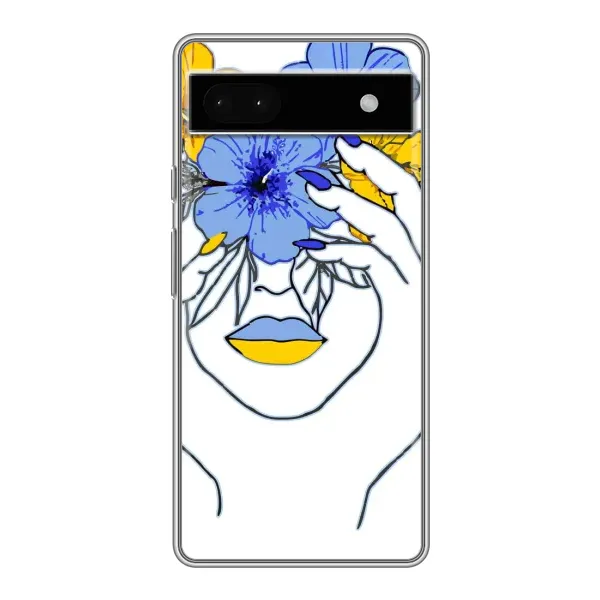 Чехол с рисунком «Украинка на всю голову» для Google Pixel 6a Чехол с рисунком «Украинка на всю голову» для Google Pixel 6a
