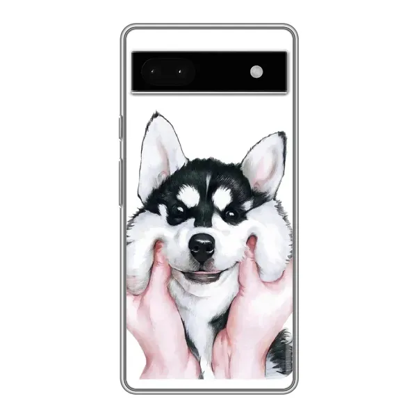 Чехол с рисунком «Собака Хаски» для Google Pixel 6a Чехол с рисунком «Собака Хаски» для Google Pixel 6a