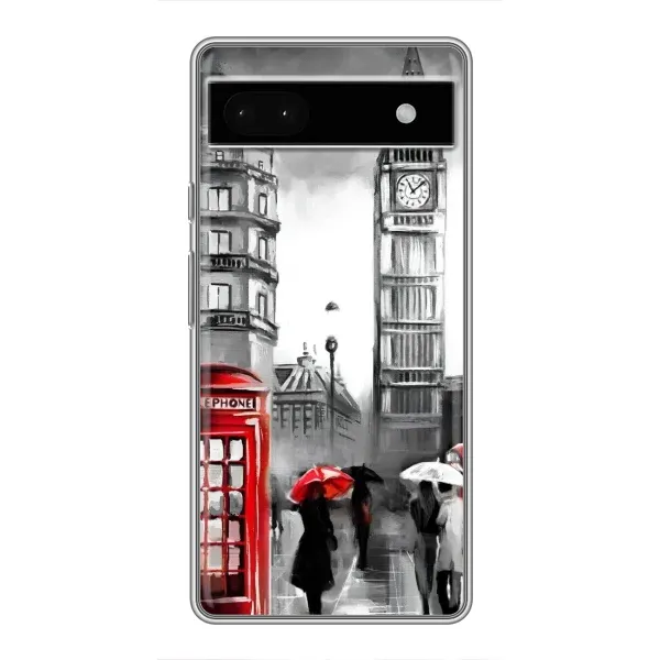 Чехол с рисунком «Вид на Биг Бен» для Google Pixel 6a