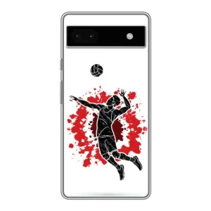 Чехлы с принтом Спортивная тематика для Google Pixel 6a (Волейболист)