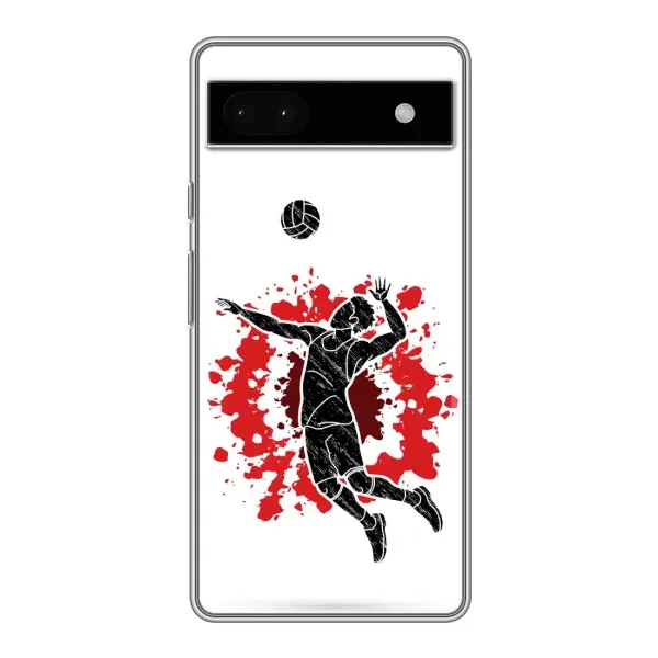 Чехол с рисунком «Волейболист» для Google Pixel 6a Чехол с рисунком «Волейболист» для Google Pixel 6a