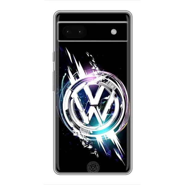 Чехол с рисунком «Volkswagen на черном» для Google Pixel 6a Чехол с рисунком «Volkswagen на черном» для Google Pixel 6a