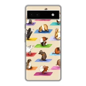 Чехол с Прикольным принтом на Google Pixel 6a (Ёга свинок)