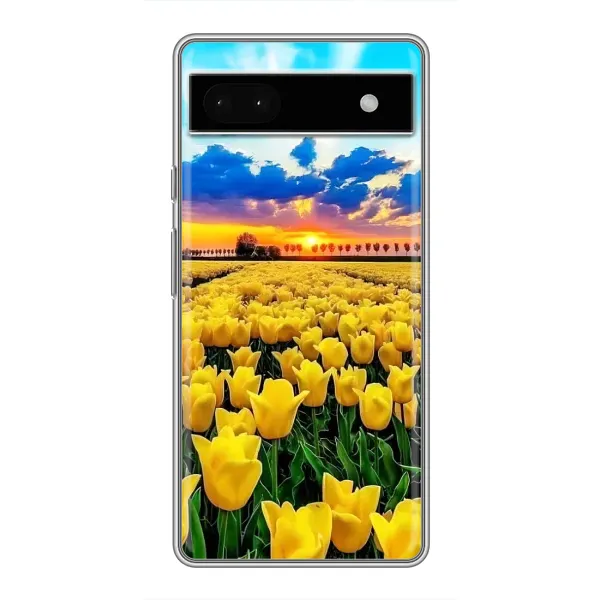 Чехол с рисунком «Желтые тюльпаны» для Google Pixel 6a Чехол с рисунком «Желтые тюльпаны» для Google Pixel 6a