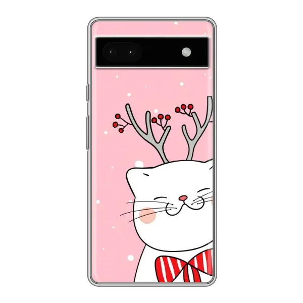 Чехол с рисунком «Зимний кот» для Google Pixel 6a Чехол с рисунком «Зимний кот» для Google Pixel 6a