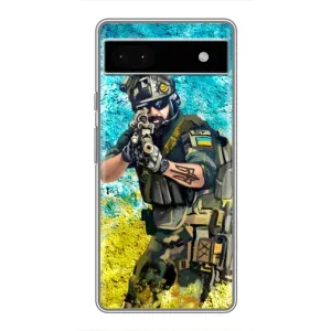 Чехол с рисунком «ЗСУ  Воин» для Google Pixel 6a