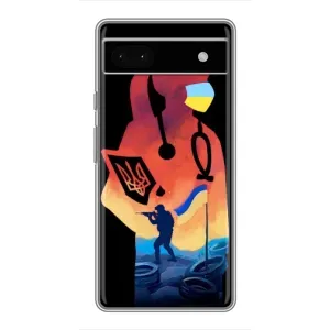 Чехол с рисунком «ЗСУ Врач» для Google Pixel 6a
