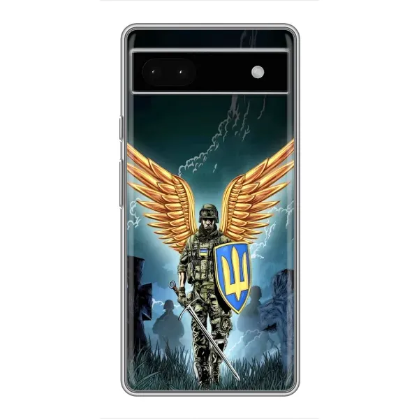 Чехол с рисунком «ЗСУ з крильями» для Google Pixel 6a