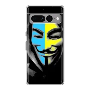 Чехол с Украинской символикой на Гугул Пиксель 7 Про (Анонимус патриот)