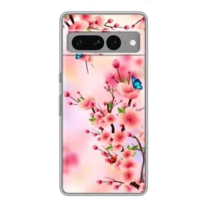 Чохол з картинкою Сакури на Google Pixel 7 Pro (Метелики на сакурі)