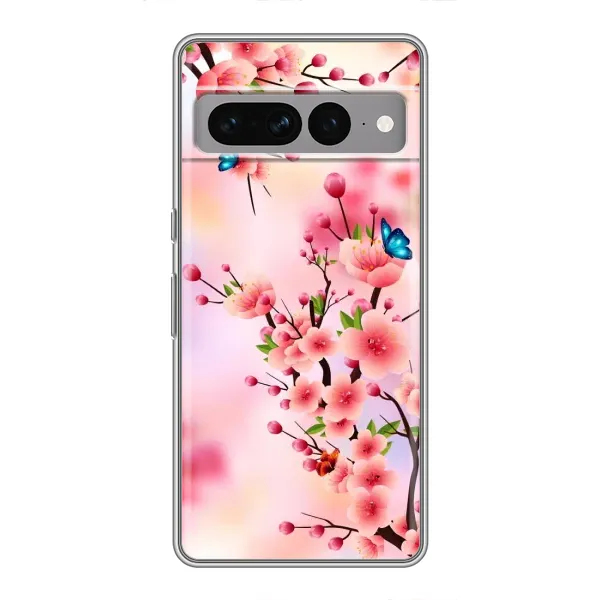Чохол з малюнком «Метелики на сакурі» для Google Pixel 7 Pro Чохол з малюнком «Метелики на сакурі» для Google Pixel 7 Pro