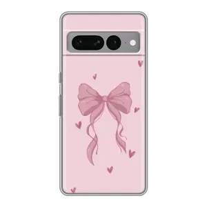 Чохол банти для Google Pixel 7 Pro (Бант на рожевому)