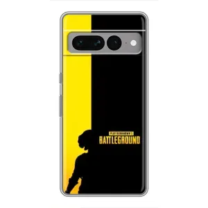 Чехол (TPU) с картинкой "Лого Пабг" на Гугул Пиксель 7 Про (Battlegrounds)