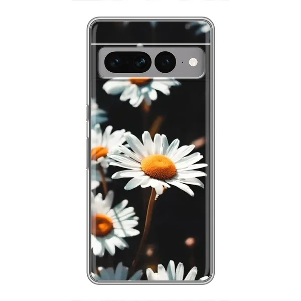Чохол з малюнком «Білі ромашки» для Google Pixel 7 Pro Чохол з малюнком «Білі ромашки» для Google Pixel 7 Pro