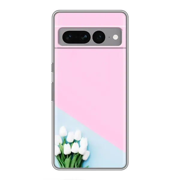 Чехол с рисунком «Белые тюльпаны» для Google Pixel 7 Pro Чехол с рисунком «Белые тюльпаны» для Google Pixel 7 Pro