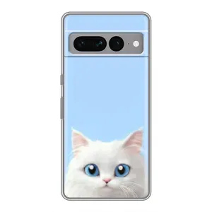 Чехол на тематику: Коты для Google Pixel 7 Pro (Белый кот)