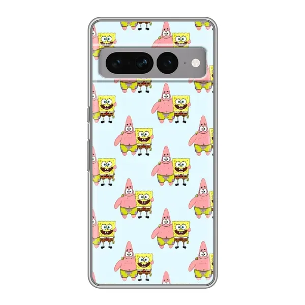 Чехол с рисунком «Боб и Патрик» для Google Pixel 7 Pro