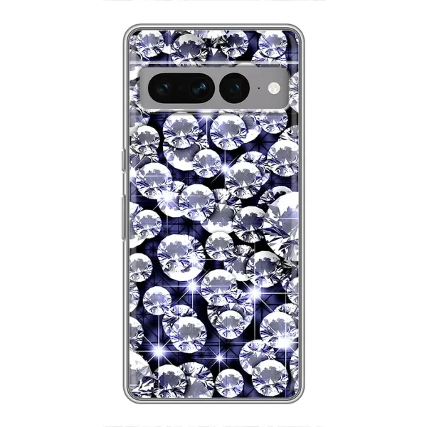 Чехол с рисунком «Бриллианты» для Google Pixel 7 Pro