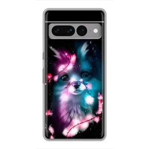 Чехол с Лисичкой для Google Pixel 7 Pro (Черная Лиса)