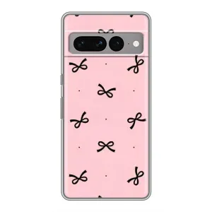 Чохол банти для Google Pixel 7 Pro (Чорні бантики)