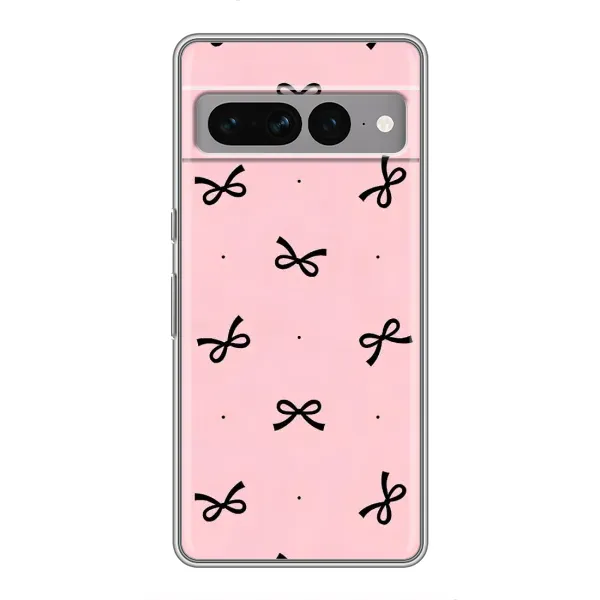 Чехол с рисунком «Черные бантики» для Google Pixel 7 Pro Чехол с рисунком «Черные бантики» для Google Pixel 7 Pro