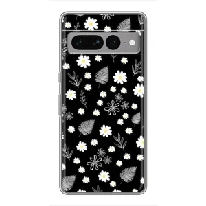 Чохли з тематикою "КВІТИ" на Google Pixel 7 Pro (цвітіння на чорному)
