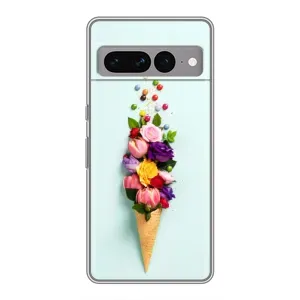 Чохли з тематикою "КВІТИ" на Google Pixel 7 Pro (Квітка-морозиво)