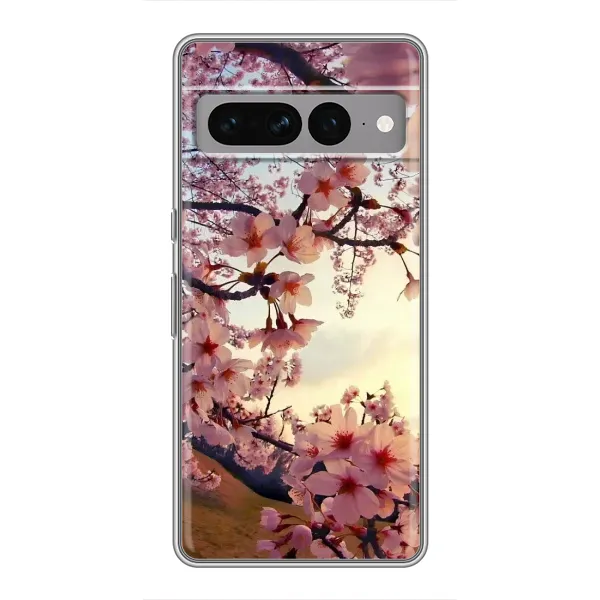 Чохол з малюнком «Квітуча сакура» для Google Pixel 7 Pro Чохол з малюнком «Квітуча сакура» для Google Pixel 7 Pro