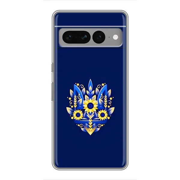 Чехол с рисунком «Цветущий Герб» для Google Pixel 7 Pro