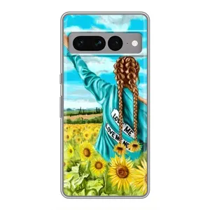 Чохол Стильні дівчата на Google Pixel 7 Pro (Дівчина на полі)