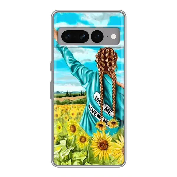 Чохол з малюнком «Дівчина на полі» для Google Pixel 7 Pro Чохол з малюнком «Дівчина на полі» для Google Pixel 7 Pro