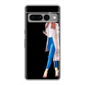 Чохол з картинкою Модні Дівчата Google Pixel 7 Pro (Дівчина з телефоном)
