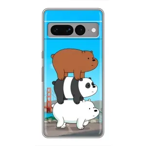 Чехлы с Пандами на Google Pixel 7 Pro (Друзья)