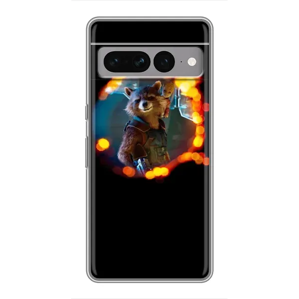 Чехол с рисунком «Енот Ракета» для Google Pixel 7 Pro